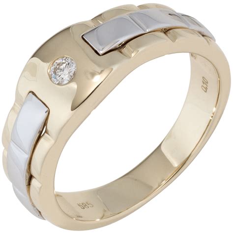 herrenring weißgold versace